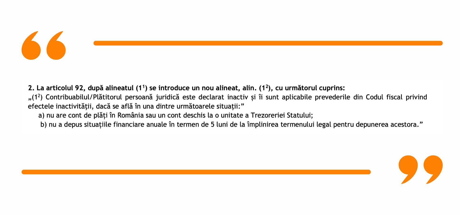 Noi criterii de inactivitate fiscală
